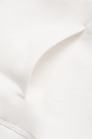 Sweat-shirt capuche message - Blanc