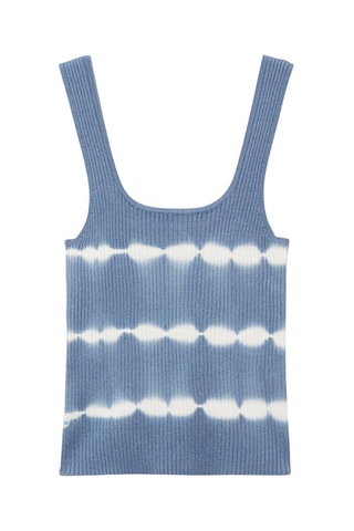 Top effet tie-dye - Bleu clair
