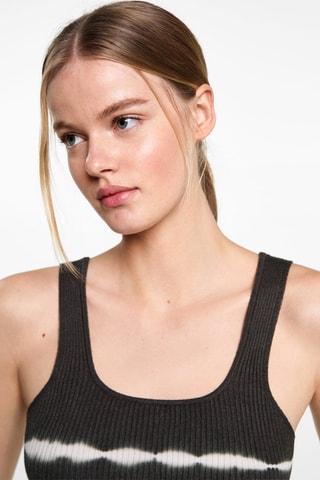 Top effet tie-dye - Anthracite