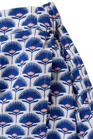 Short lin imprimé - Bleu