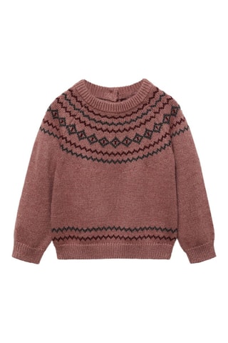 Pull-over jacquard - Rouge