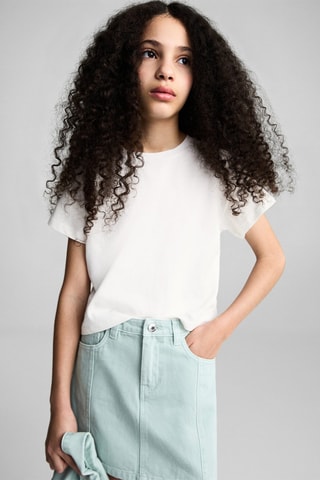 T-shirt cut out - Blanc