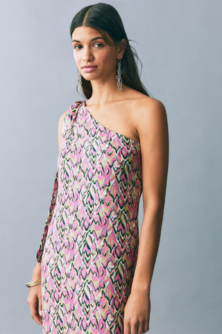 Robe imprimée à noeud - Vert