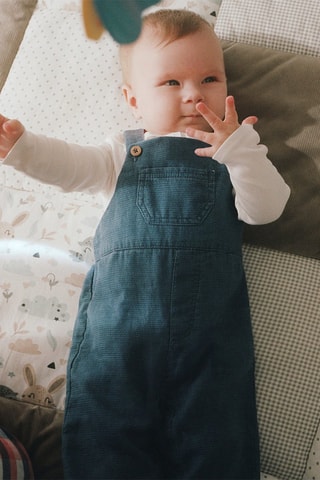 Salopette en coton - Bleu