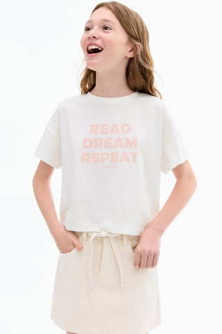 T-shirt imprimé manches courtes - Blanc