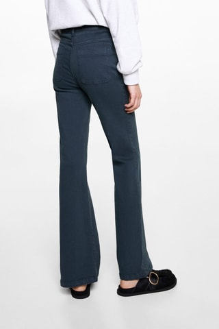 Jean flare poches - Bleu marine