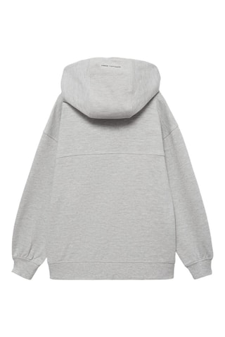 Sweat-shirt zippé à capuche - Gris