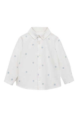 Chemise détails brodés - Blanc