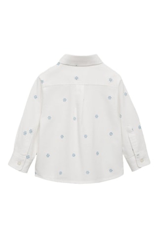 Chemise détails brodés - Blanc