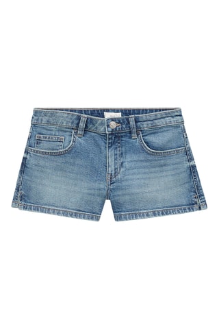 Short taille basse à ouverture - Bleu