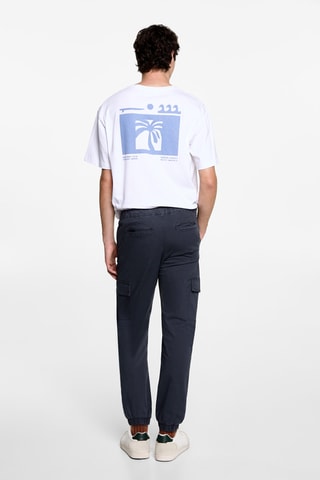 Pantalon jogger cargo - Bleu marine