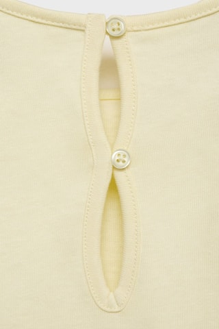 Robe coton cordon de serrage - Jaune