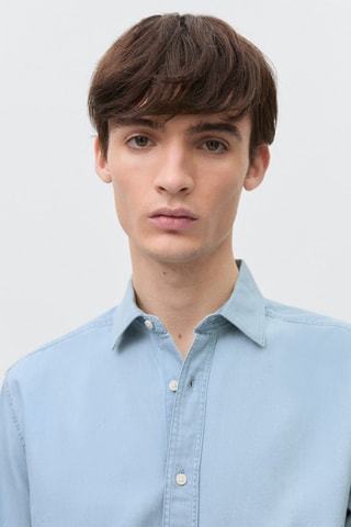 Chemise oxford en coton - Gris