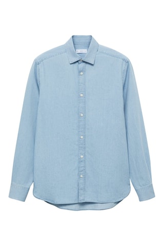 Chemise oxford en coton - Gris