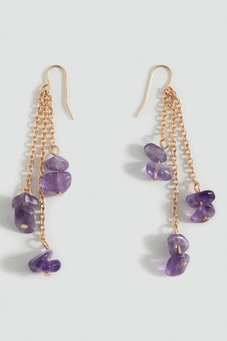 Boucles d'oreilles pendantes pierres