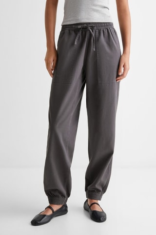 Pantalon jogger coton - Gris