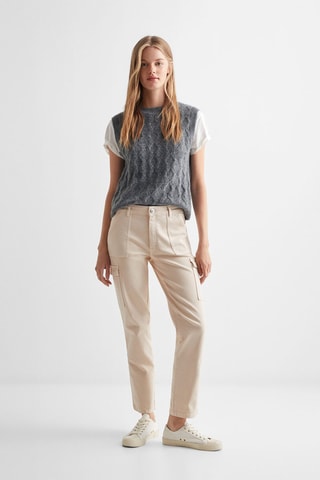 Jean cargo poches - Beige