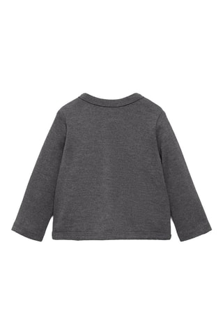 Veste coton boutonnée - Gris
