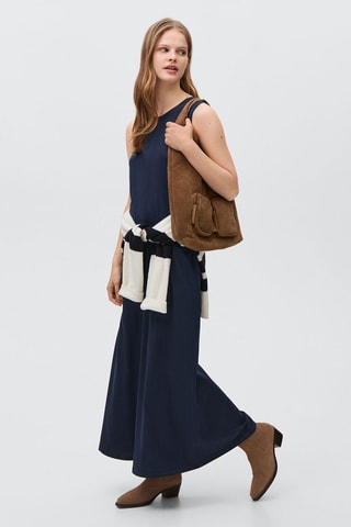 Robe longue sans manches - Bleu marine