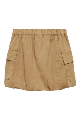 Jupe boule cargo - Marron