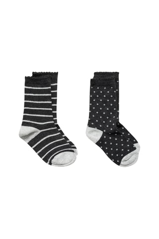 Pack 2 paires de chaussettes combinées - Gris