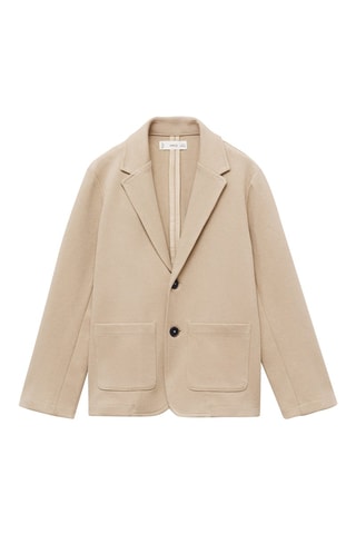 Veste piqué de coton - Beige