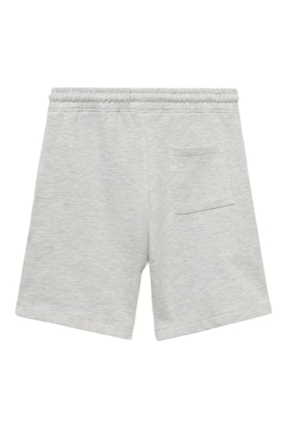 Bermuda coton cordon - Gris