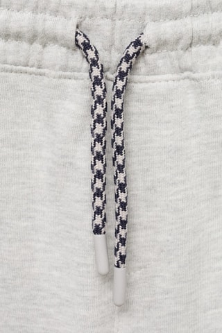Bermuda coton cordon - Gris