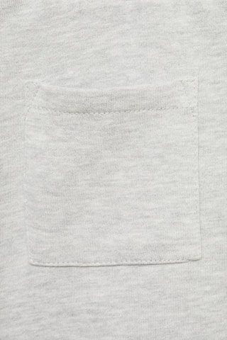 Bermuda coton cordon - Gris