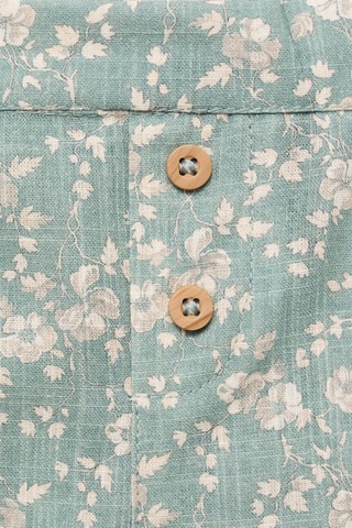 Short coton fleurs - Vert