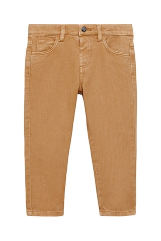 Pantalon skinny coton - Marron