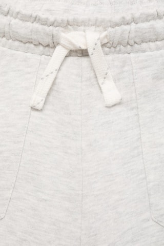 Short coton taille élastique - Blanc