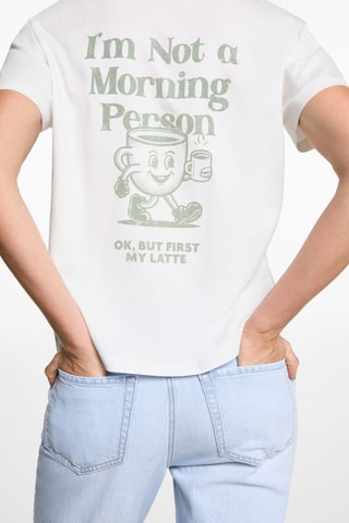 T-shirt coton imprimé - Blanc