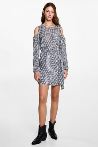 Robe épaules dénudées - Gris