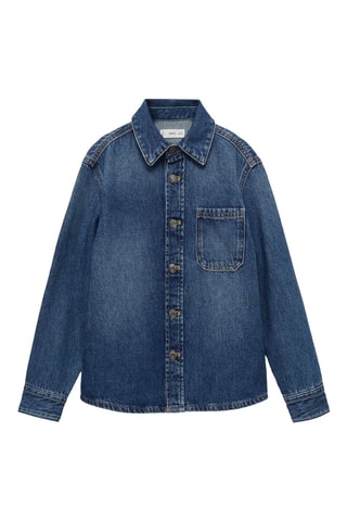Blouson denim coton - Bleu