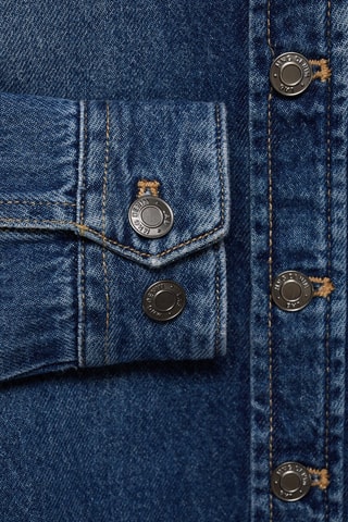 Blouson denim coton - Bleu