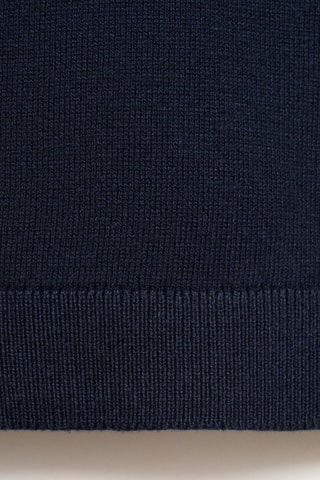 Gilet maille col V - Bleu