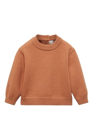 Pull-over maille coton - Orange