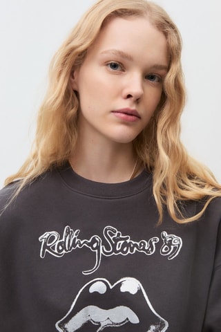 Sweat-shirt coton Rollings - Gris