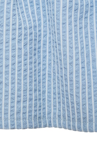 Jupe coton à rayures - Bleu clair