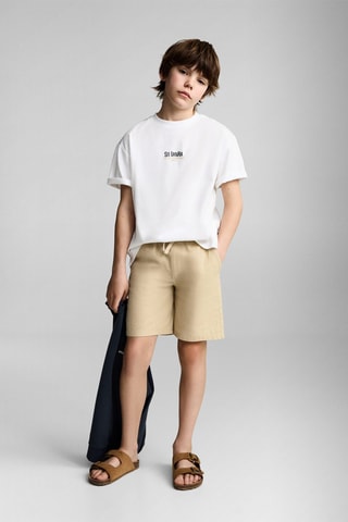 T-shirt en coton imprimé - Blanc