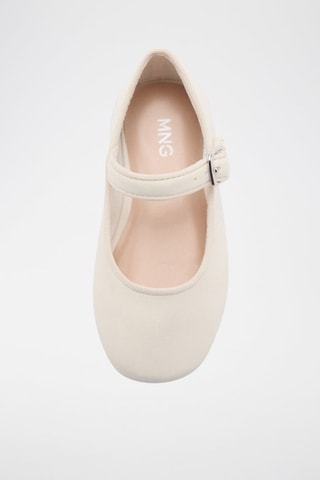 Ballerines à boucle - Blanc