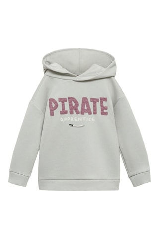 Sweat-shirt motif en relief - Gris
