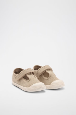 Baskets lanière Velcro - Beige