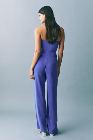 Combi-pantalon bustier - Bleu