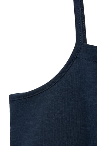 Top détail plissé - Bleu marine