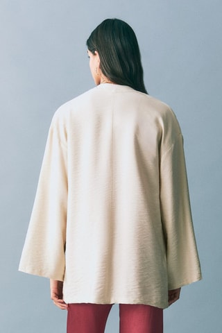 Veste style kimono - Gris clair