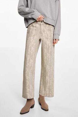 Pantalon imprimée - Beige