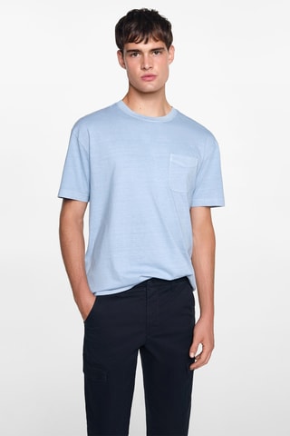 Pantalon cargo coton - Bleu marine