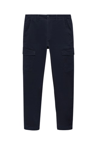 Pantalon cargo coton - Bleu marine